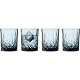 Lyngby Glas Sorrento Viski Bardağı 4 Adet 32 cl Mavi - Renkli