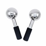 LYNSYXDD Yüz Metal için Buz Küreleri, Yüz İçin Cilt Bakımı Buz Küreleri, Gözler için Buz Küreleri Paslanmaz Çelik, Yüz Rulo Masaj Aleti Kadınlar ve Anneler Günü için Harika Hediye (M)