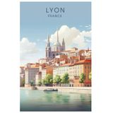 Lyon Notebook: Lyon | France | Notebook | Journal | Planner | Travel Notes | Sketchbook | Memory Book | 100 Pages
