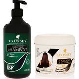 Lyonsey Çay Ağacı 400 ml Şampuan+Keratin Komplex 500 ml Saç Maskesi