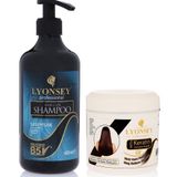 Lyonsey Sarımsak 400 ml Şampuan+Keratin Komplex 500 ml Saç Maskesi