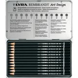Lyra Art Design Dereceli Kalem 12 Renk Metal Kutuda Sanat İçin Uygun Kalem Seti