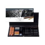 Lyra Drawing 47 Parça Ahşap Kutulu Eskiz Çizim Seti / L2054001 Çok Renkli