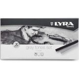 Lyra Polycrayons Gri Tonlar 12'li Set Soft Toz Pastel Boya Yüksek Kalite Monokrom Renkler