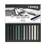 Lyra Polycrayons Soft Gri Tonlar 12 Renk Toz Pastel Boya Yüksek Kalite Özellikli Set