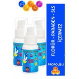 Lyra Professional Propolis Ve Doğal Çilek Aromalı Vitaminli Çocuk Diş Macunu 50 Ml* 3 Adet