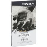 Lyra Rembrandt Art Desıgn Karakalem Seti 12 Li Metal Kutu - 00-Siyah - 00-Siyah - Beyaz