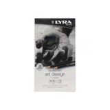 LYRA Rembrandt Art Design Profesyonel Dereceli Kalem Karakalem Eskiz Çizim Seti 12'li Metal Ku