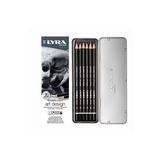 LYRA REMBRANDT ART DESING METAL KUTU DERECELİ KALEM 6'LI