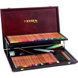 Lyra Rembrandt Polycolor 106 Parça Ahşap Kuru Boya Kalemi Renkli Set Ölçü: Standart