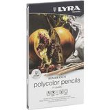 Lyra Rembrandt Polycolor Sanatsal Kuru Boya Kalemi 12 Renk Metal Kutu - Yok
