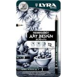 Lyra Rembrant Art Design Karakalem Seti 12'li Art No 1111120