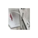 LYRA Yüksekliği ayarlanabilir 6 çubuklu metal asansörlü çamaşırlık, 200 cm, beyaz