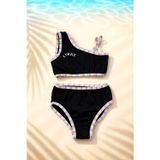 Lyrax Baskılı Kız Çocuk Bikini Takımı