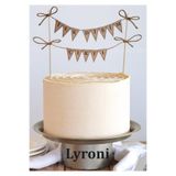 Lyroni İlk Dişim Çıktı Yazılı Kraft Pasta Bayrağı