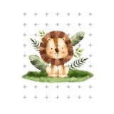 Lyroni Yenilebilir Şeker Kağıt Aslan Safari Temalı Pasta Süsleme