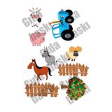 Lyroni Yenilebilir Şeker Kağıt Çiftlik Farm Temalı Pasta Süsleme