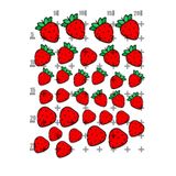 Lyroni Yenilebilir Şeker Kağıt Çilek Strawberry Temalı Pasta Süsleme