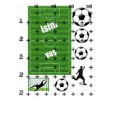 Lyroni Yenilebilir Şeker Kağıt Futbol Sahnesi Temalı Pasta Süsleme