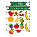 Lyroni Yenilebilir Şeker Kağıt Yerli Malı Haftası Temalı Pasta Süsleme