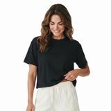 Lysa Kadın Siyah Günlük Stil T-Shirt 26YK0027-SYH