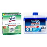 Lysol Antibakteriyel Çamaşır Makinesi Temizleyici Çam ve Okaliptus Ferahlığı 250 ml ve Finish Bulaşık Makinesi Temizleyicisi (1 x 250 ml)