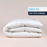 Lyssa Home Eko 15 Kaz Tüyü Yorgan 155x215 cm - 155 x 215 cm - 010 - Beyaz