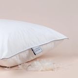 Lyssa Home Silver 60 Twin Kaz Tüyü Yastık – 3 Bölmeli Tasarım,%60 Gıdık Tüyü + Sırt Tüyü Dolgu, Orta-Yumuşak Destek – 50x70 cm