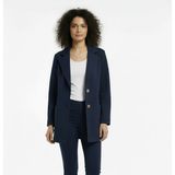 Lyvean Bol Kesim Erkek Yaka 3 Iplik Penye Ceket - XL - Lacivert