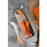 Lz-K7 Budama Makası Bağ Makası ve Aşı Çakısı Bıçağı 2 Li Set