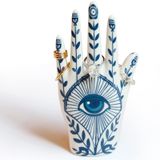 LZBALUYO Oda Dekoru için Hamsa Yüzük Tutucu, Hamsa El Takı Teşhir Tutacağı, Halka Standı, Halka Düzenleyici, Nazar Tiki Odası Dekoru Estetik, Hamsa Kadınlar için Hediyeler Banyo Yatak Odası Boho Ev