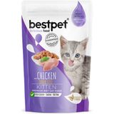 Lzrdwzrd Bestpet 85 gr x 24 Adet Yavru Kediler Için, Tahılsız, Jöle Içinde Tavuk Parça Etli Yaş Mama