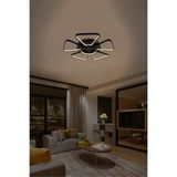 Lzy Avize Store 3 Renkli Modern 6 Kollu Plafonyer LED Tavan Avizesi – Yıldız Formlu Siyah Geometrik Salon Aydınlatma - 1