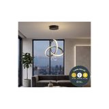 lzy avize store 3 Renkli Radya Siyah Avize Salon, Yemek Masası, Mutfak, Antre Ve Çocuk Odası Aydınlatma