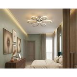 Lzy Avize Store 3 Renkli Yonca 6’lı Krom Plafonyer Salon Mutfak Çocuk Odası Yemek Masası ve Antre Için Modern LED - 1