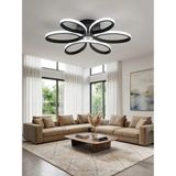 Lzy Avize Store 3 Renkli Yonca 6’lı Siyah Plafonyer Salon Mutfak Çocuk Odası Yemek Masası ve Antre Için Modern LED - 1