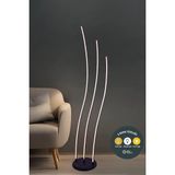 Lzy Avize Store 3'lü Çubuk LED Lambader Siyah 3 Renk Modern-Şık Yerden Aydınlatma Dekoratif Aydınlatma