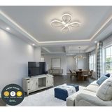 Lzy Avize Store Daisy Plafonyer 4’lü Beyaz Avize 3 Renkli – Modern Salon, Mutfak, Çocuk Odası, Antre Aydınlatma