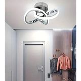 Lzy Avize Store Kar Çiçeği LED Tavan Armatürü, Krom, Modern Stil, Salon ve Antre için