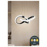 Lzy Avize Store Kar Çiçeği Sarkıt Siyah 3 Renkli Modern Ledli Salon Mutfak Oda Hol Ledli Avize