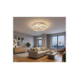 Lzy Avize Store Kare Hol,antre,yatak Odası,çocuk Odası Için Beyaz Kasa Beyaz Işık Modern Led Avize
