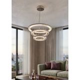 Lzy Avize Store Kristal 3’Lü Halka Avize Modern Salon, Yemek Masası, Mutfak, Antre Ve Çocuk Odası Aydınlatma
