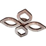 Lzy Avize Store Kristal 4'lü Gold Avize, Salon, Yemek Masası, Mutfak ve Çocuk Odası Için Modern - Genel - Çok Renkli