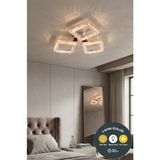 Lzy Avize Store Kristal Kare 3’lü Gold Avize – Salon, Yemek Masası, Mutfak, Antre ve Çocuk Odası Aydınlatma - Siyah