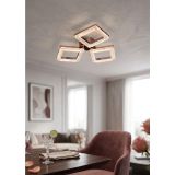 Lzy Avize Store Kristal Kare 3'lü Krom Sarkıt Avize, Salon, Yemek Odası ve Mutfak için Modern LED Tavan Aydınlatması