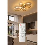 Lzy Avize Store Liya Kumandalı LED Plafonyer Avize Eskitme 3 Renk | Salon, Yemek Odası ve Oturma Odası İçin