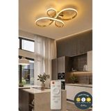 Lzy Avize Store Liya Modern Kumandalı LED Plafonyer Avize 3 Renk | Salon, Yemek Odası ve Oturma Odası İçin