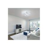 Lzy Avize Store PAPATYA BEYAZ RENKLİ PLAFONYER 3 RENK LED IŞIKLI MODERN, LEDLİ, SALON, HOL, MUTFAK AVİZE