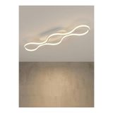 Lzy Avize Store Serenity Curve LED Avize – İnce Dalgalı Salon & Yatak Odası Lambası – 3 Kademeli Modern Tavan Aydınlatması