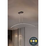 lzy avize store Uzun Kıvrımlı 3 Renk Tavan Lambası Sarkıt –toplantı Masası, Koridor Için Modern Led Aydınlatma Siyah